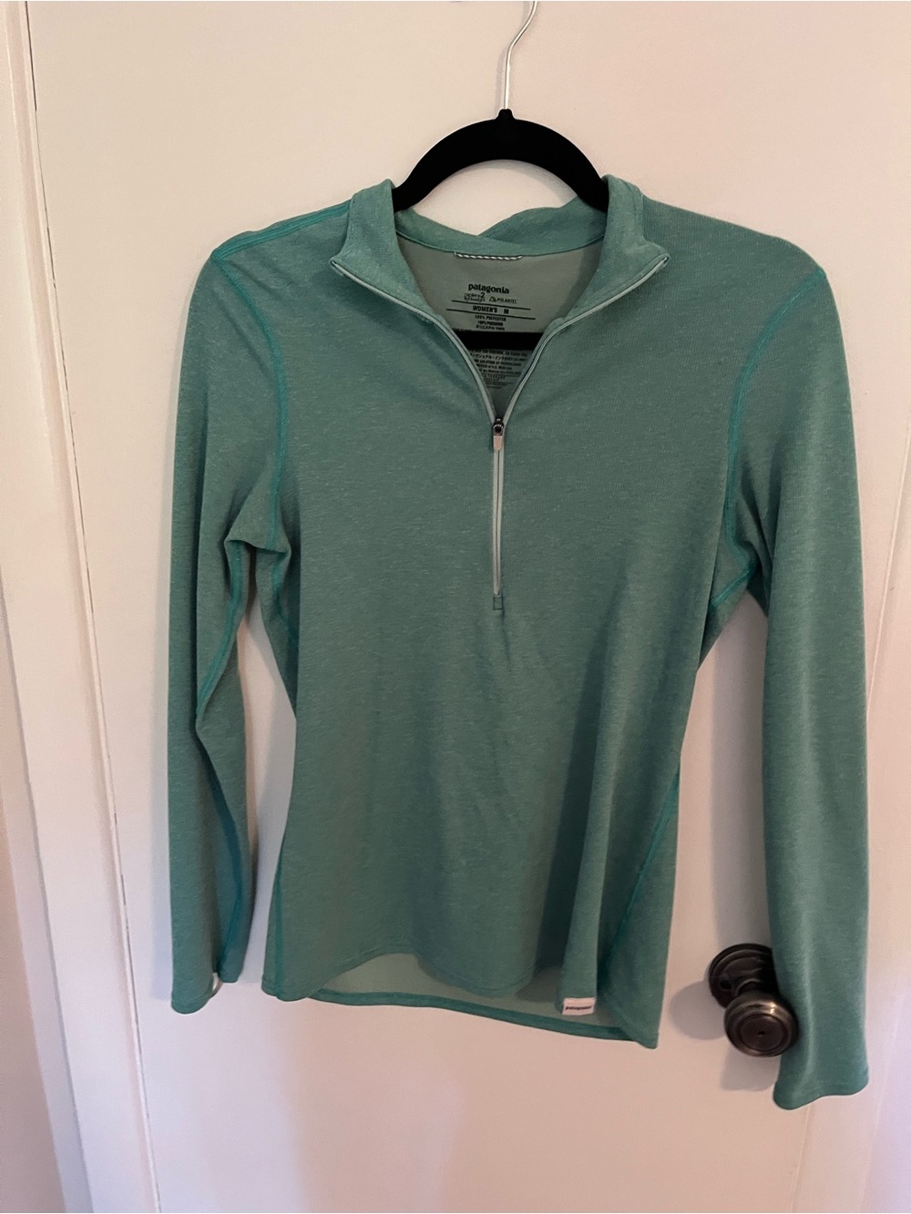Women’s Patagonia Capaliene Polartec  Longsleeve Green/ seafoam EUC